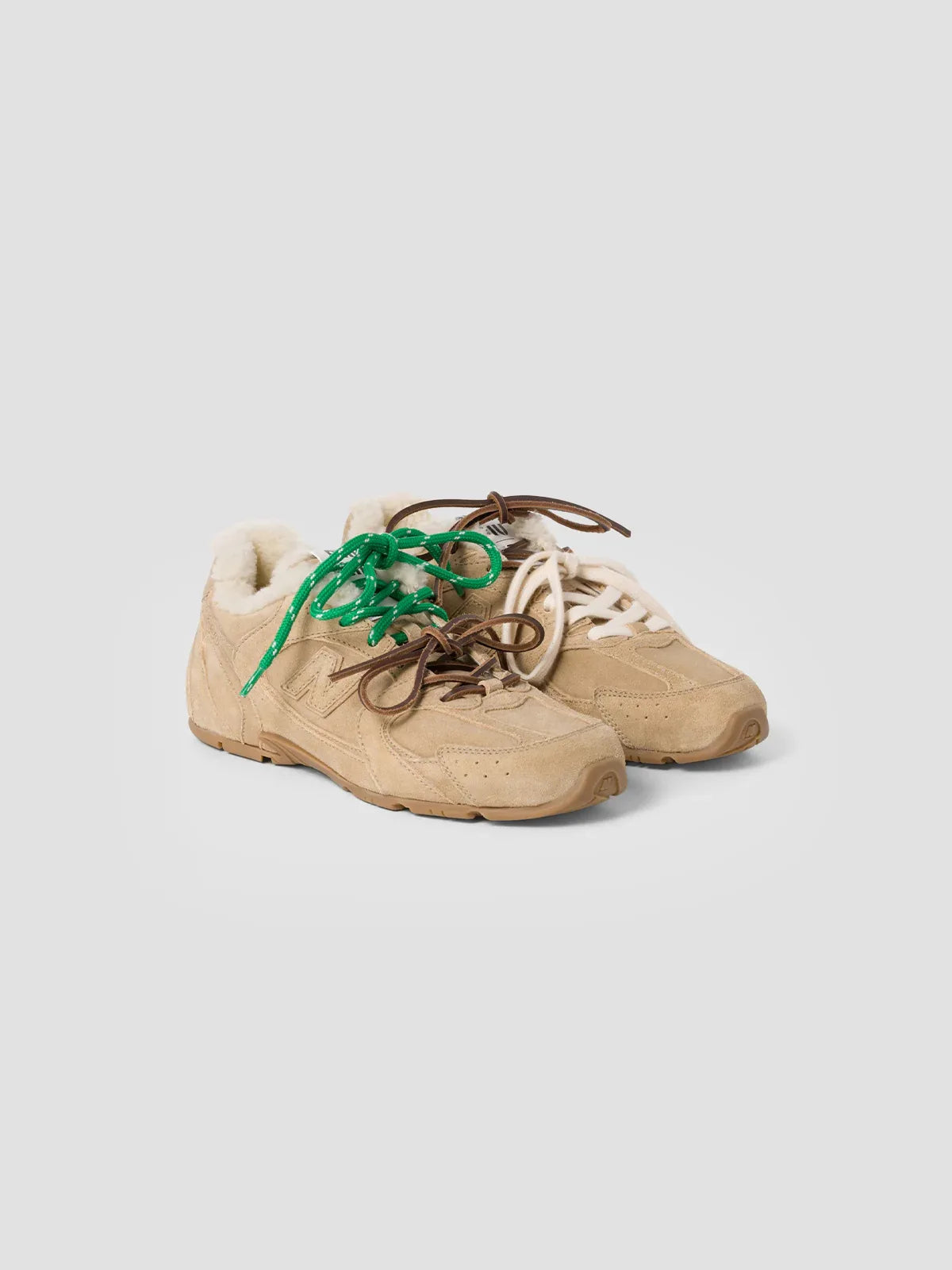 New Balance X Miu Miu 530 SL Leather Sneakers