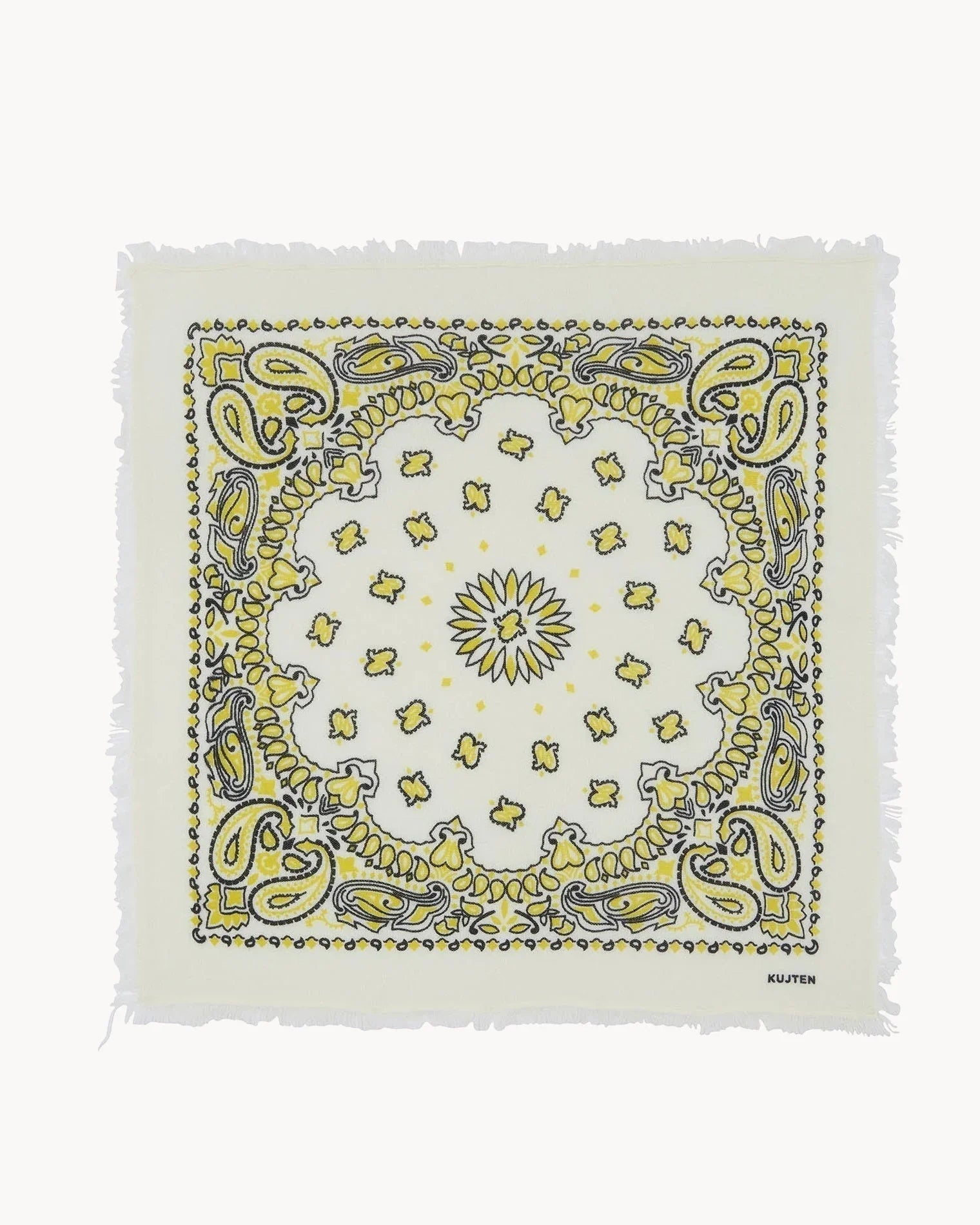 KUJTEN Large Bandana Hachiko Bico Yellow Black - Bandana