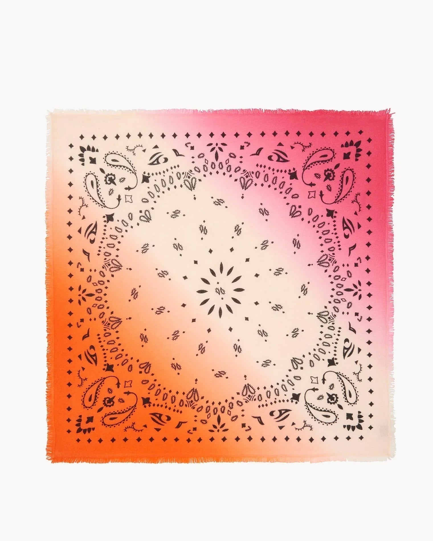 KUJTEN Bandana Hachiko Dip Dye Fluorescent Pink - Bandana