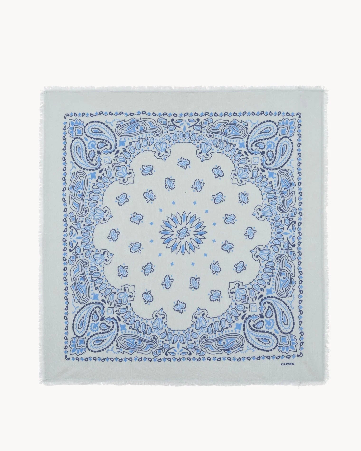 KUJTEN Large Bandana Hachiko Bico Silver Blue - Bandana