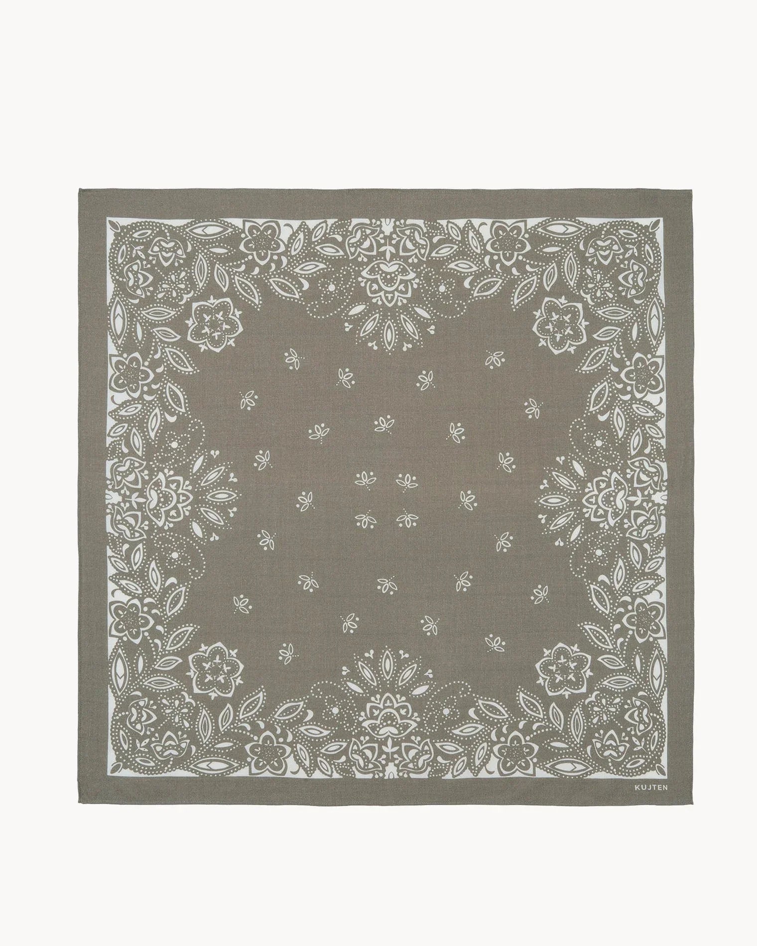 KUJTEN Large Bandana Helia Marl Khaki - Bandana