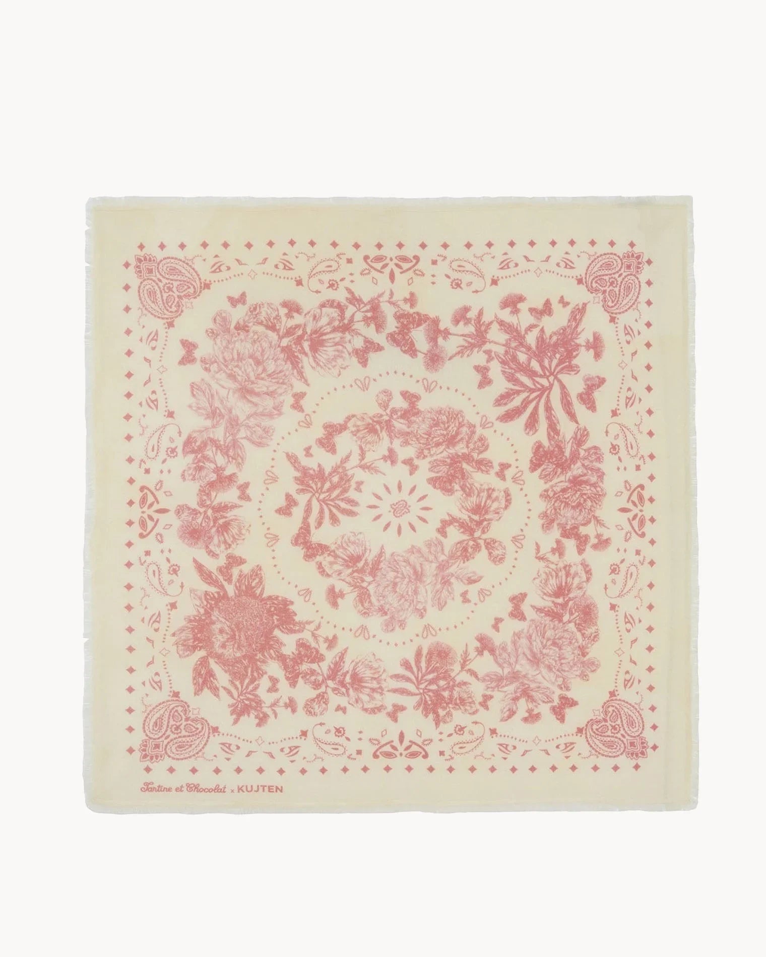 KUJTEN Large Bandana Camille Pink - Bandana