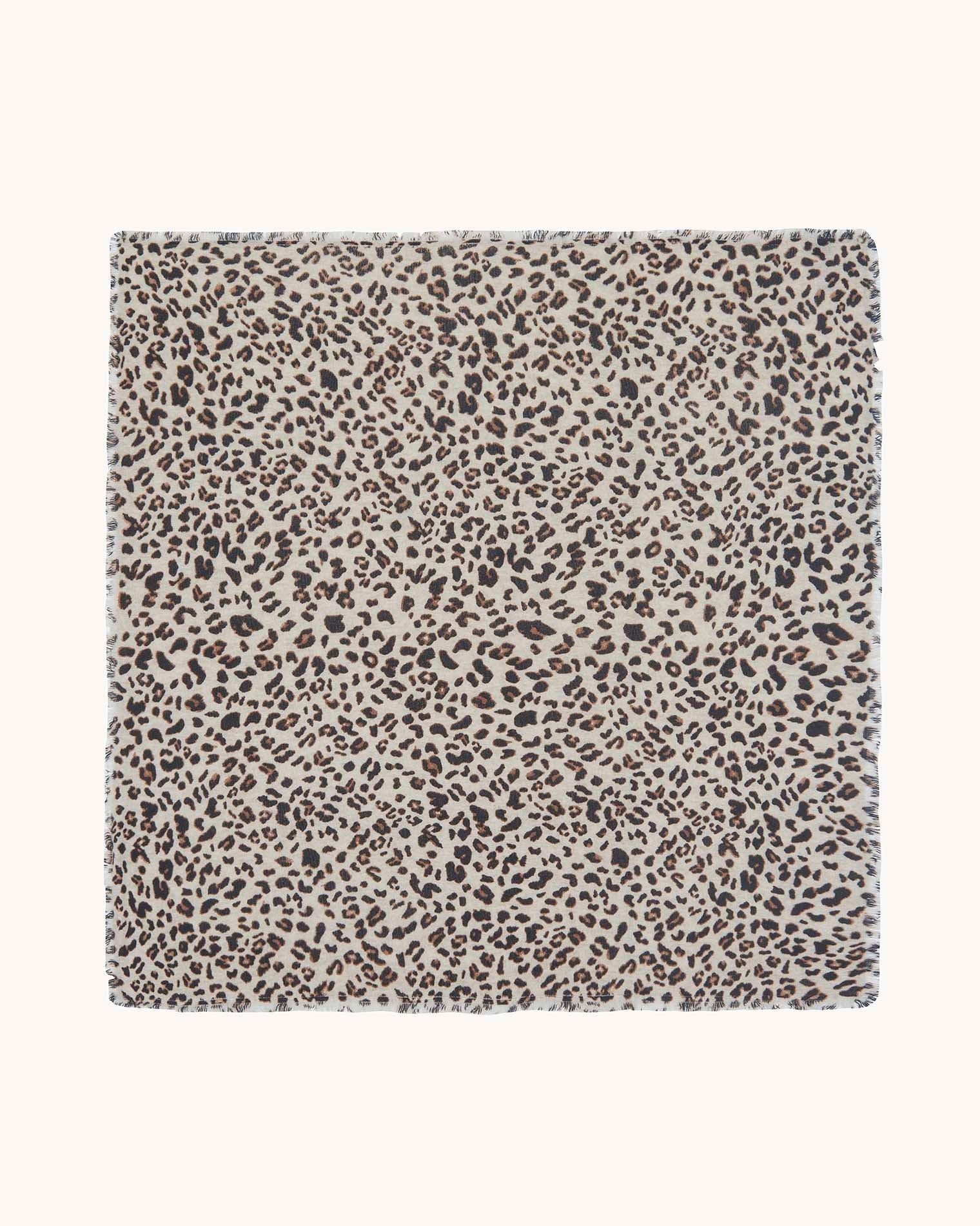 KUJTEN Grand Bandana Hachiko Leopard Avoine - Bandana