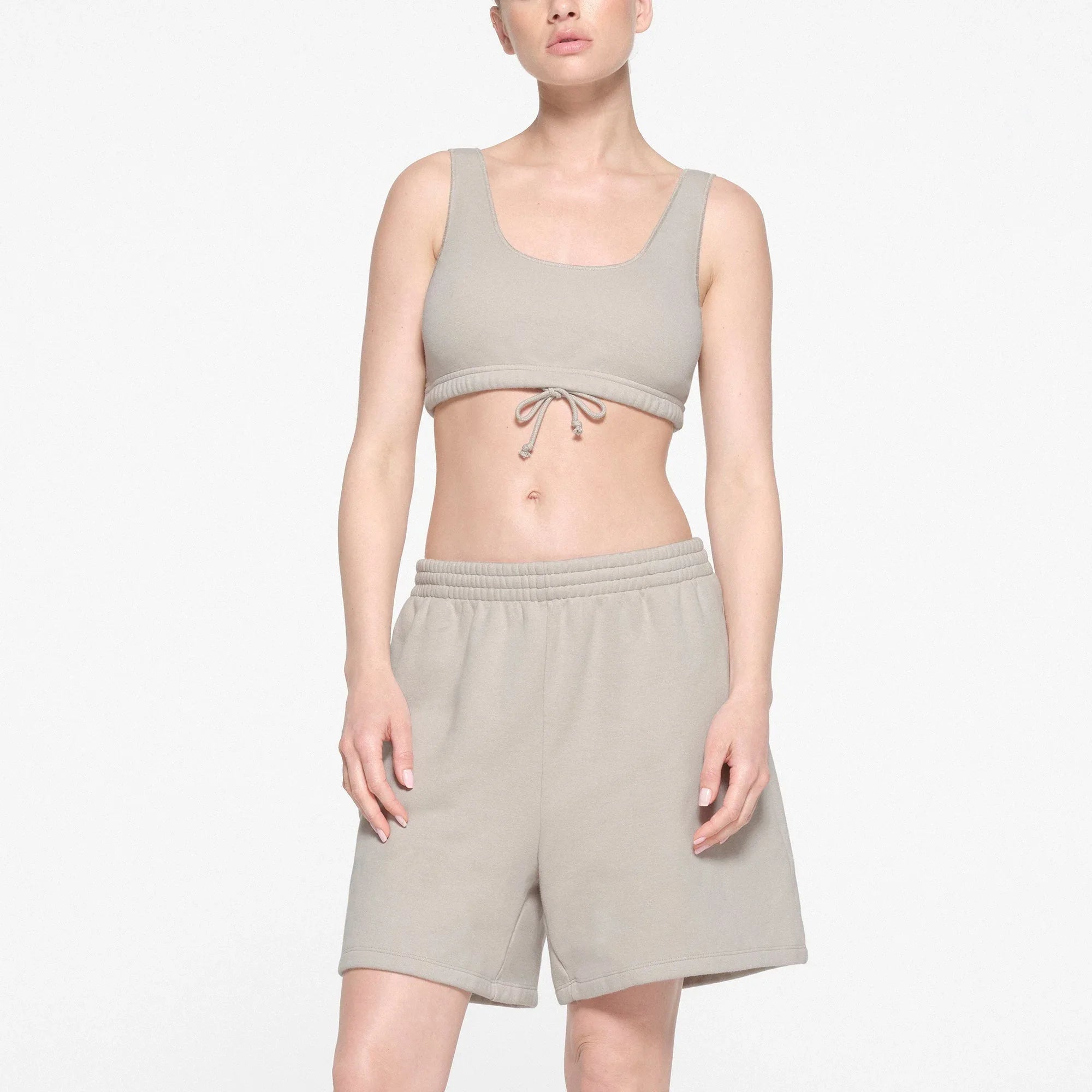 SKIMS COTTON FLEECE BRALETTE | STONE - SÜTYEN