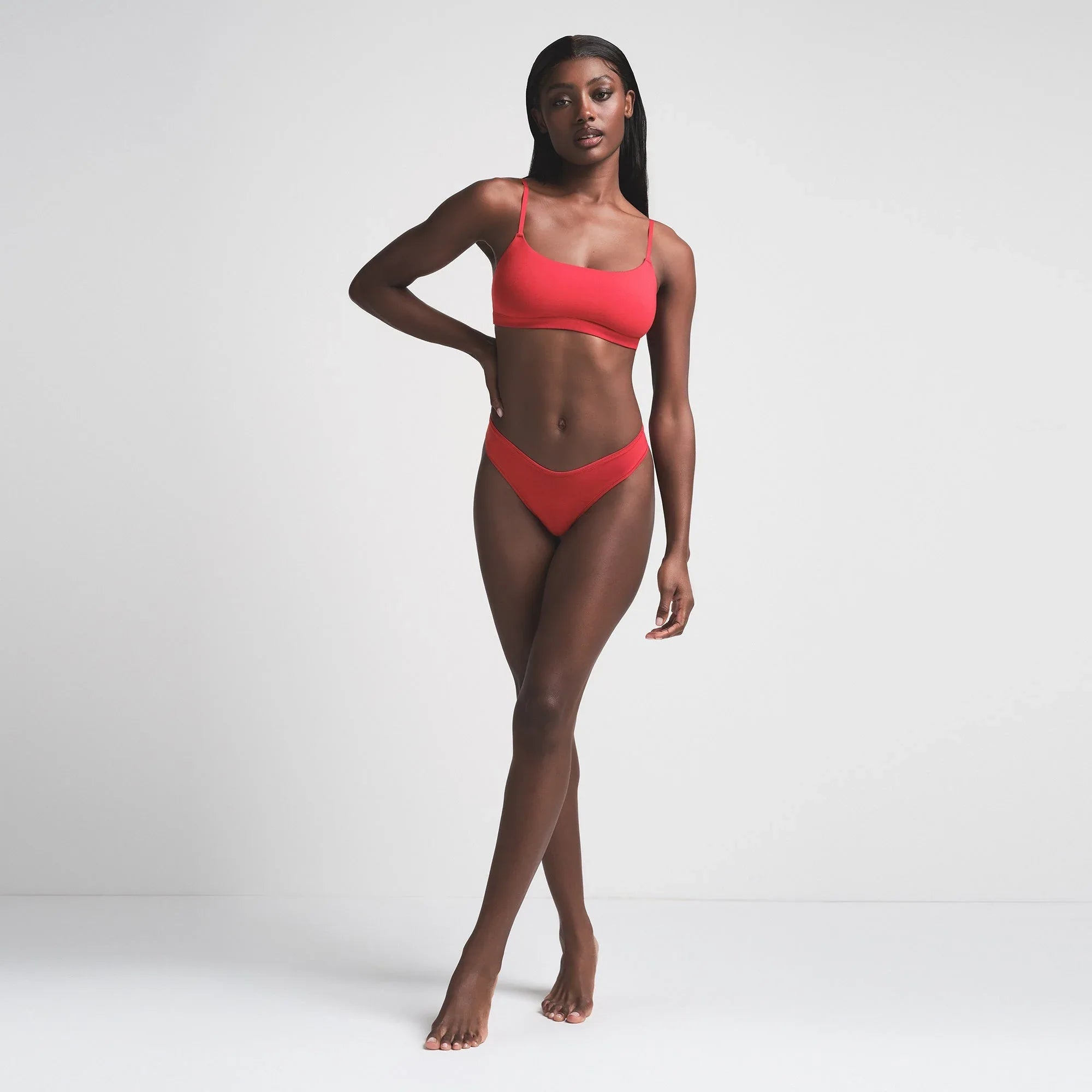 SKIMS COTTON JERSEY SCOOP BRALETTE 2-PACK | CRANBERRY AND WINE - SÜTYEN