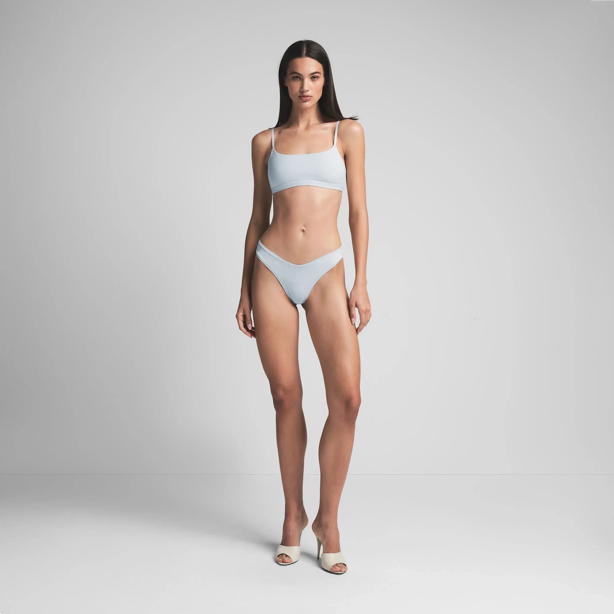 SKIMS COTTON JERSEY SCOOP BRALETTE | ZEN BLUE - SÜTYEN