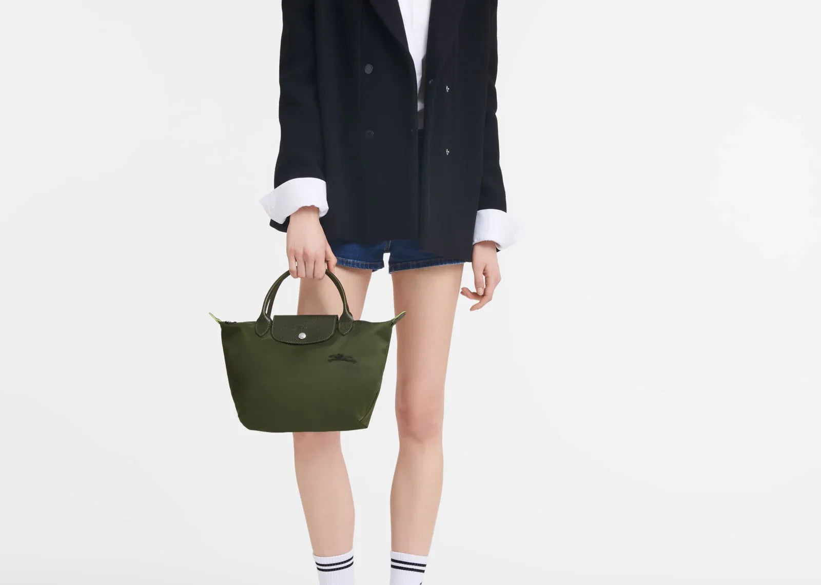 Longchamp Le Pliage Green Small Handbag Forest