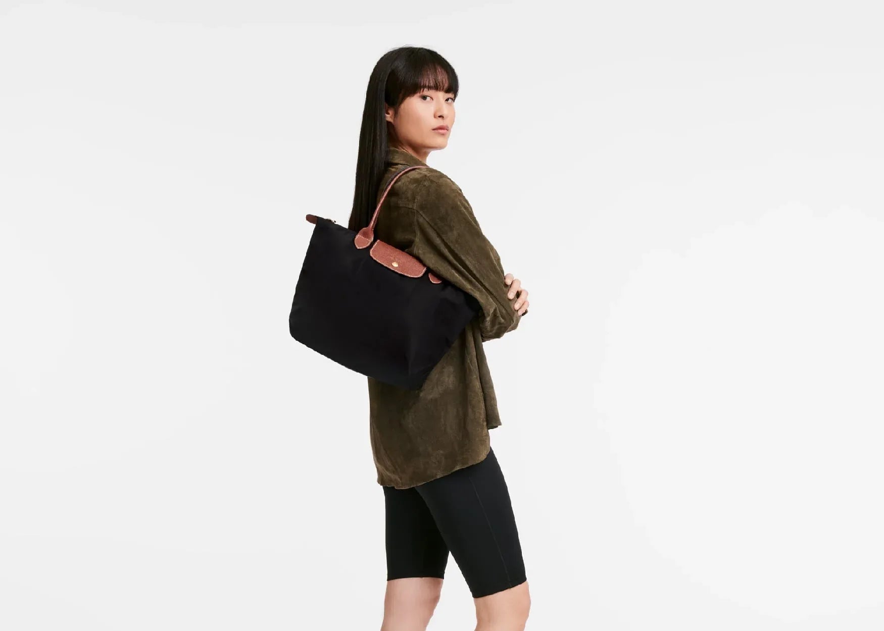 Longchamp Le Pliage Original Medium Tote Bag Black