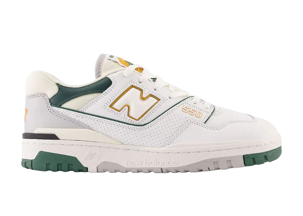New Balance 550 White Nightwatch Green