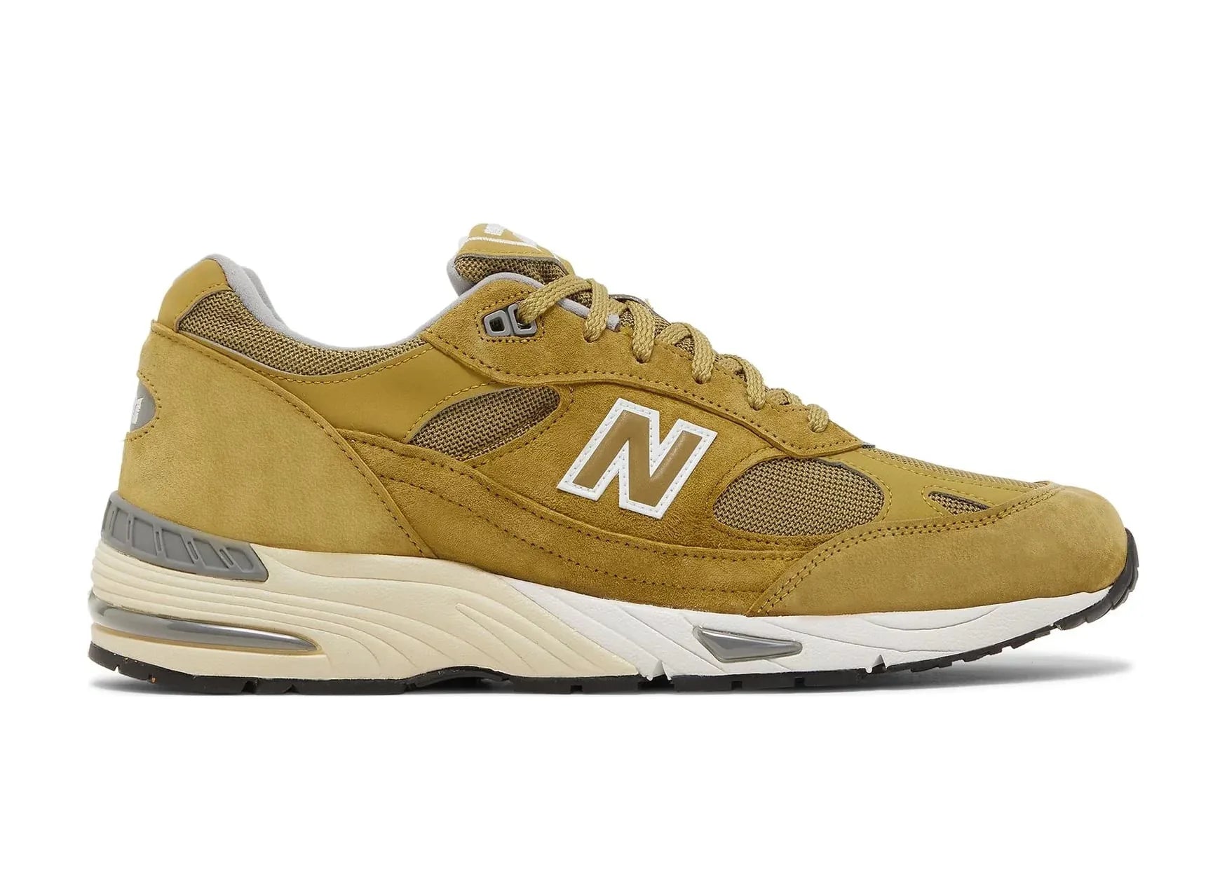 New Balance 991 MiUK Green Moss Cloud Cream