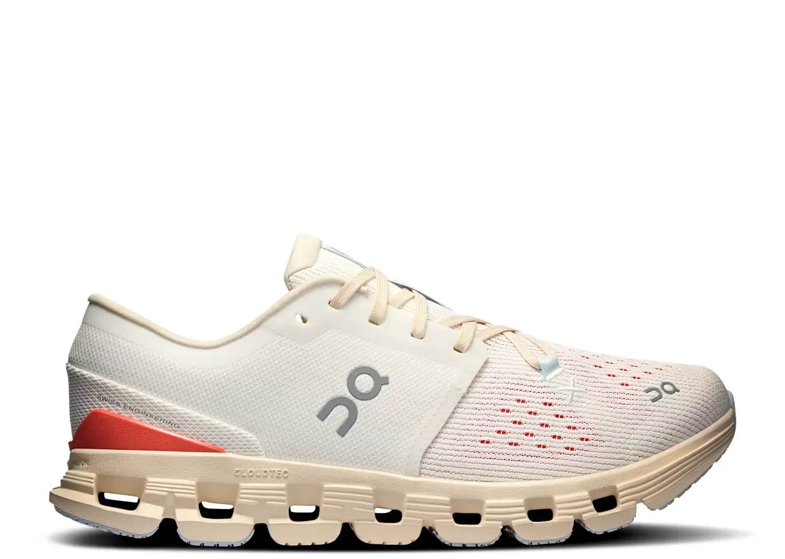 On Running Cloud X 4 Ivory Salmon (W)
