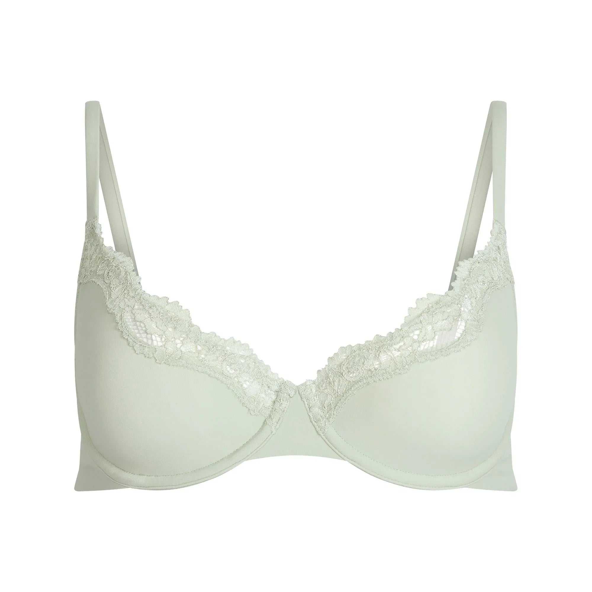 SKIMS FITS EVERYBODY LACE UNLINED SCOOP BRA | SPEARMINT - SÜTYEN
