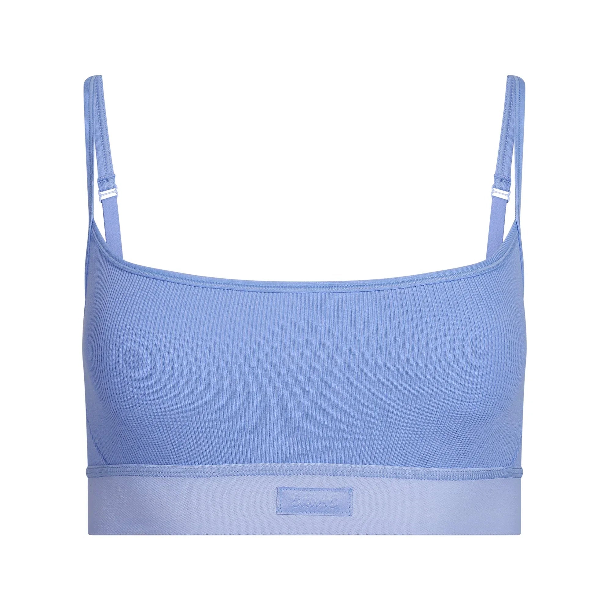 SKIMS COTTON RIB SCOOP BRALETTE | BLUE VIOLET - SÜTYEN