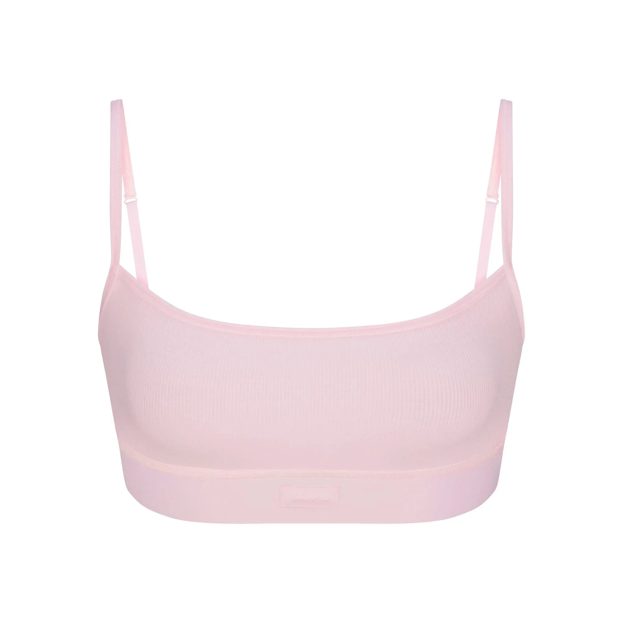 SKIMS COTTON RIB SCOOP BRALETTE | CHERRY BLOSSOM - SÜTYEN