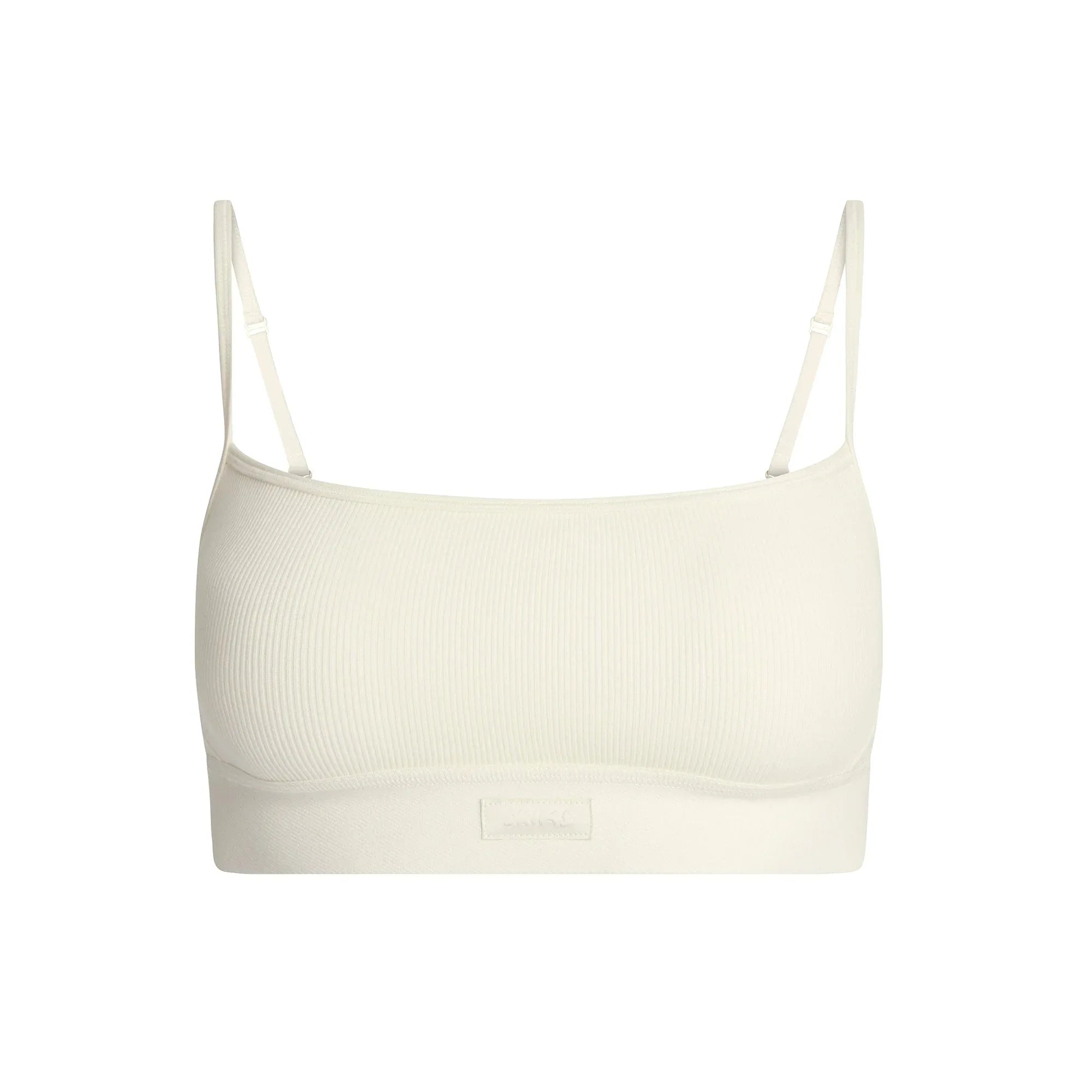 SKIMS COTTON RIB SCOOP BRALETTE | MARBLE - SÜTYEN