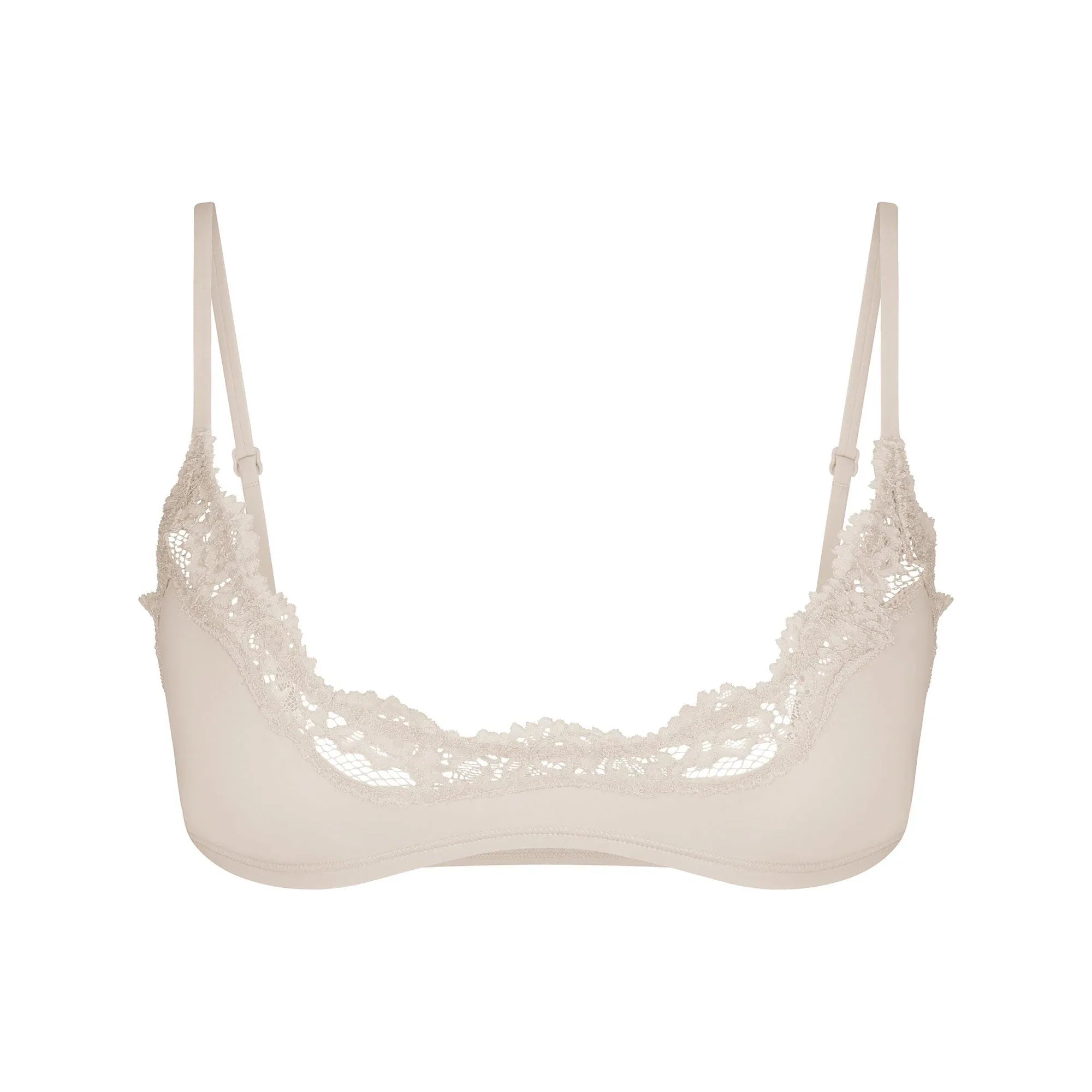 SKIMS FITS EVERYBODY LACE SCOOP BRALETTE | STONE - SÜTYEN