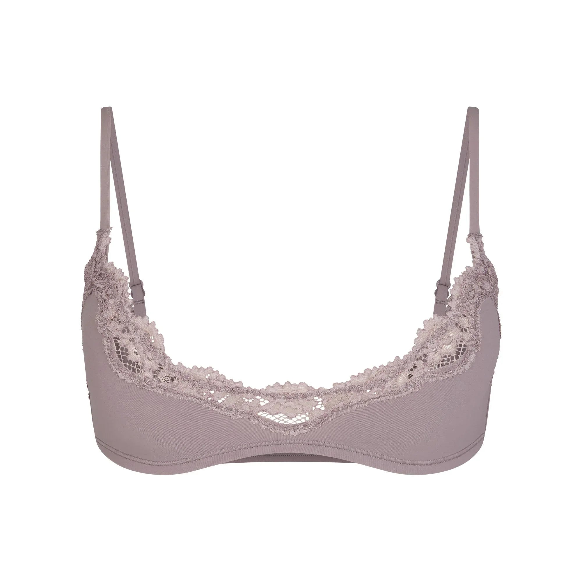 SKIMS FITS EVERYBODY LACE SCOOP BRALETTE | ZINC - SÜTYEN