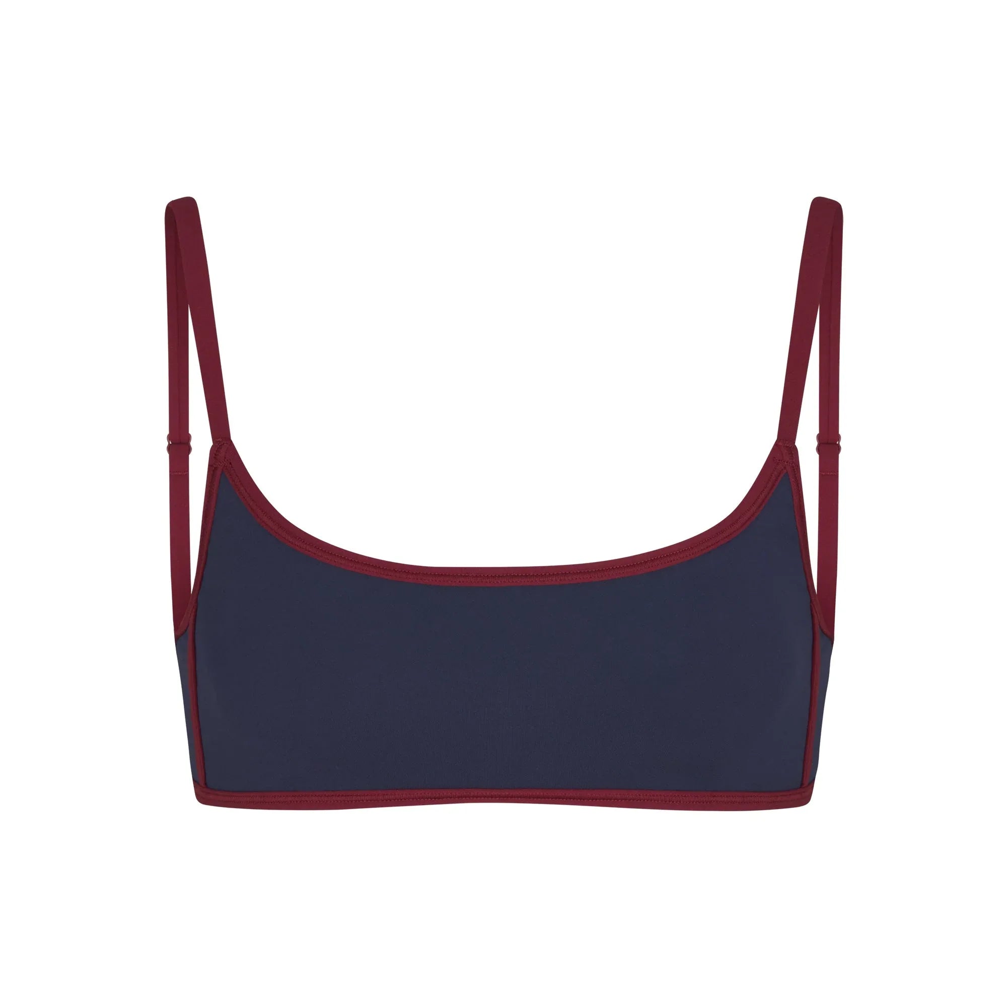 SKIMS FITS EVERYBODY CONTRAST TRIM SCOOP BRALETTE | NAVY - SÜTYEN