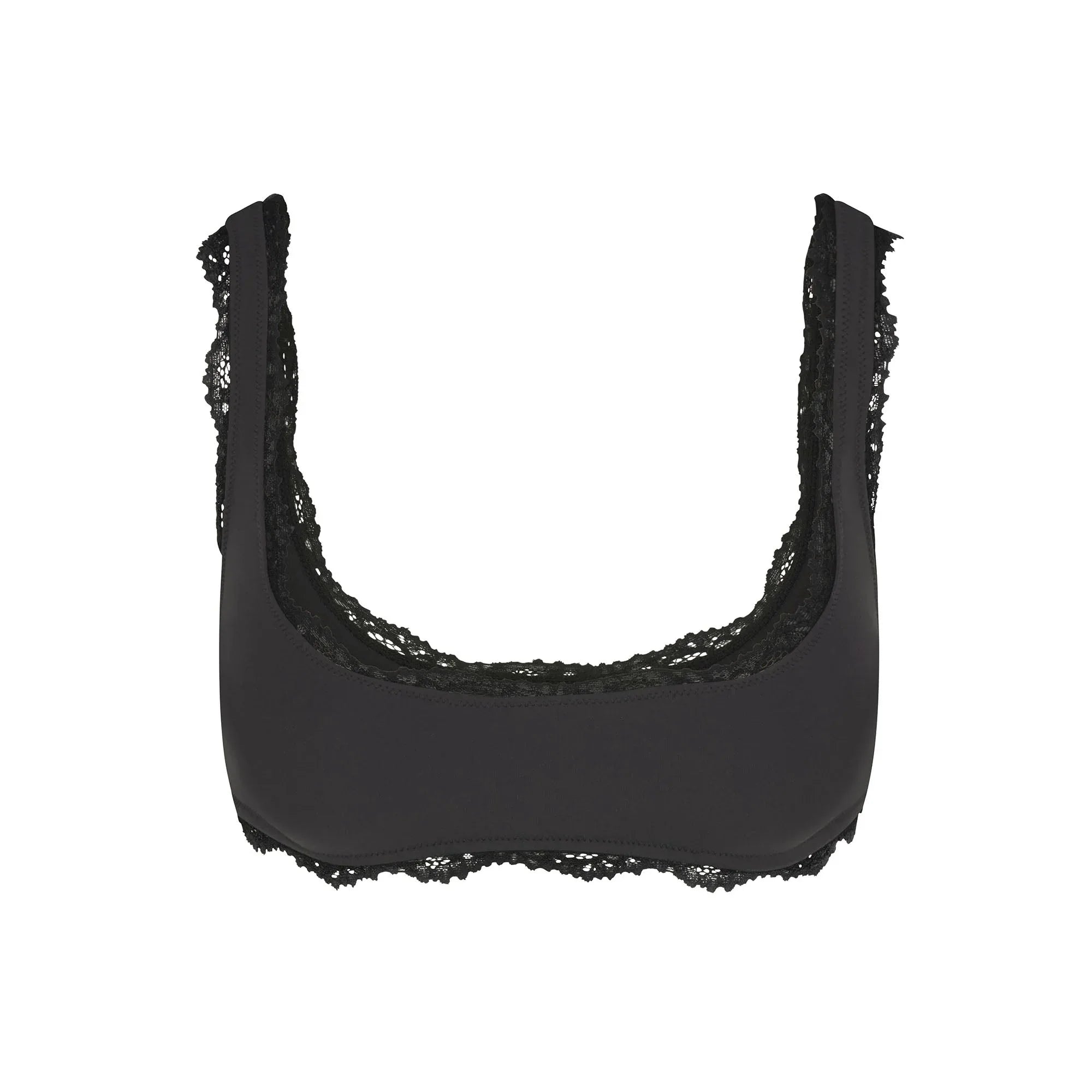 SKIMS FITS EVERYBODY LACE SQUARE NECK BRALETTE | ONYX - SÜTYEN