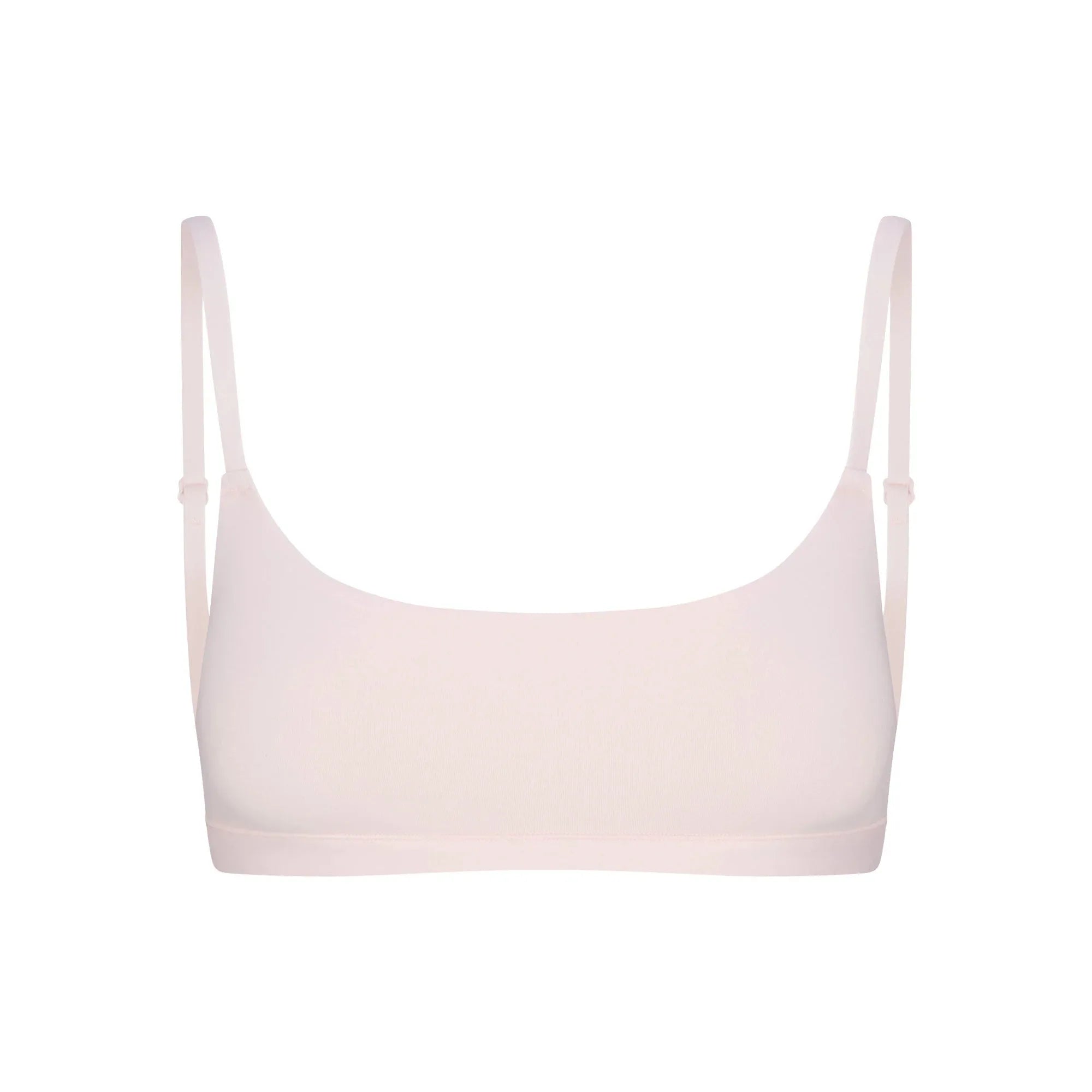 SKIMS COTTON JERSEY SCOOP BRALETTE | BARELY PINK - SÜTYEN