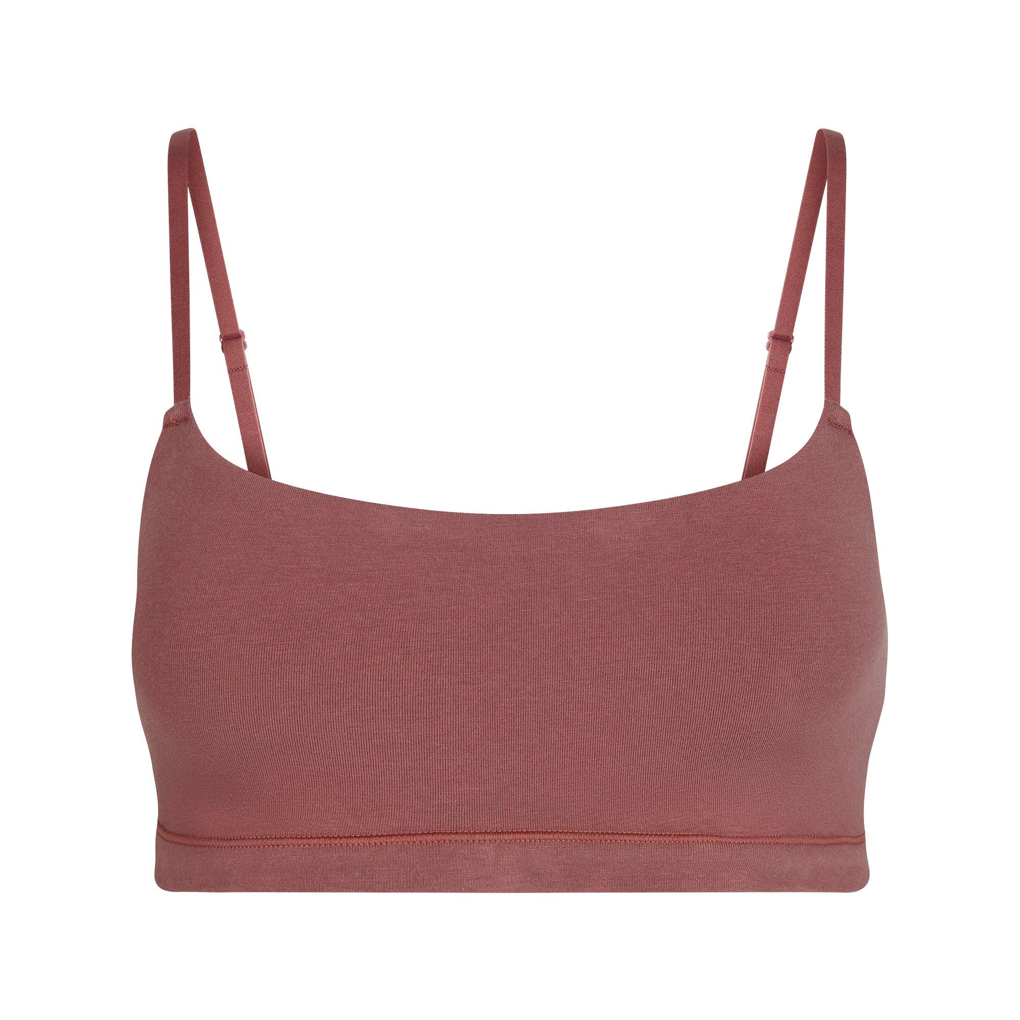 SKIMS COTTON JERSEY SCOOP BRALETTE | REDWOOD - SÜTYEN