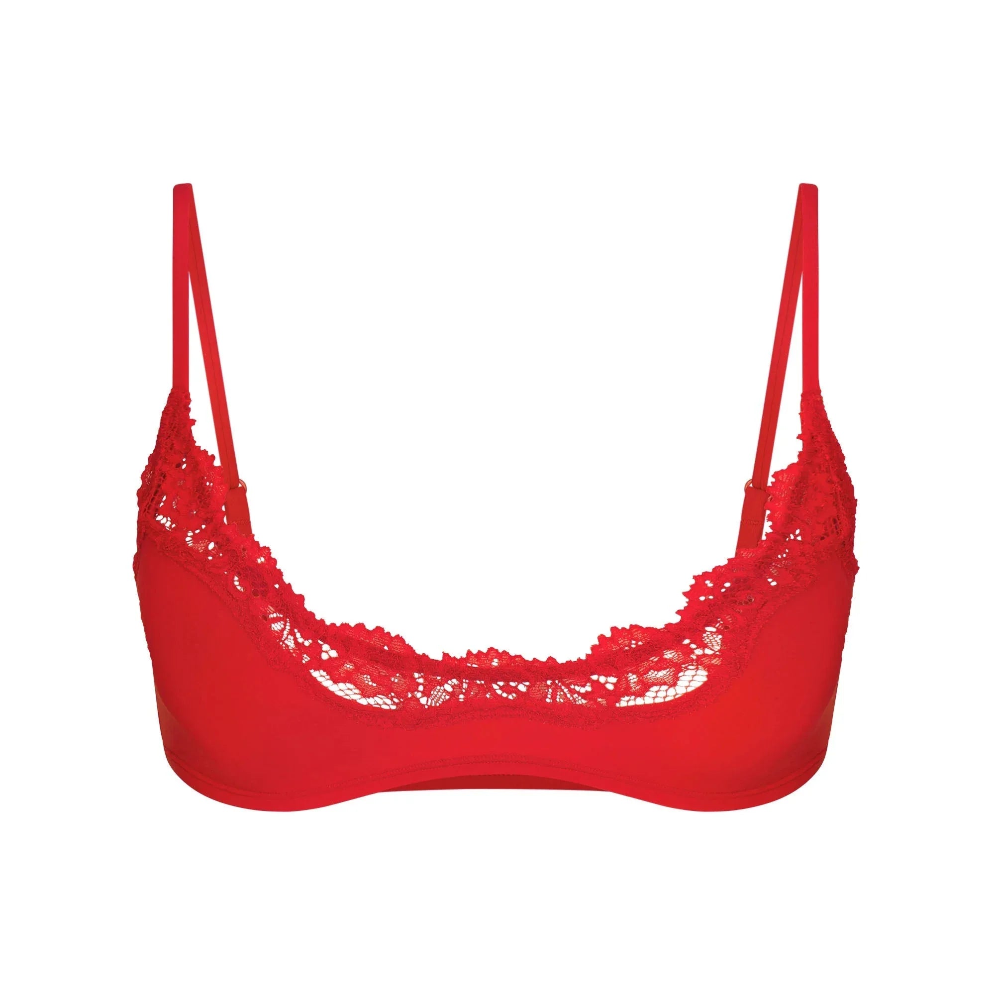 SKIMS FITS EVERYBODY LACE SCOOP BRALETTE | CAYENNE - SÜTYEN