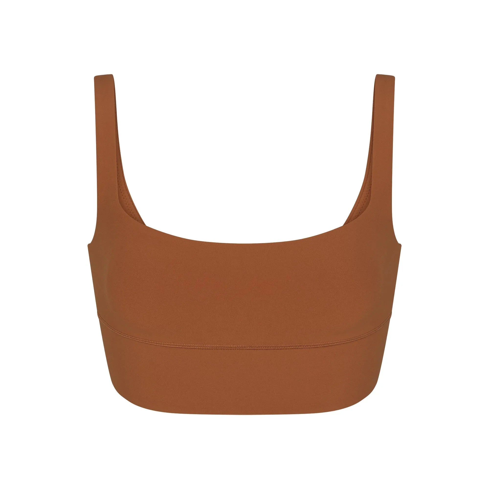 SKIMS FITS EVERYBODY SQUARE NECK LONGLINE BRALETTE | BRONZE - SÜTYEN