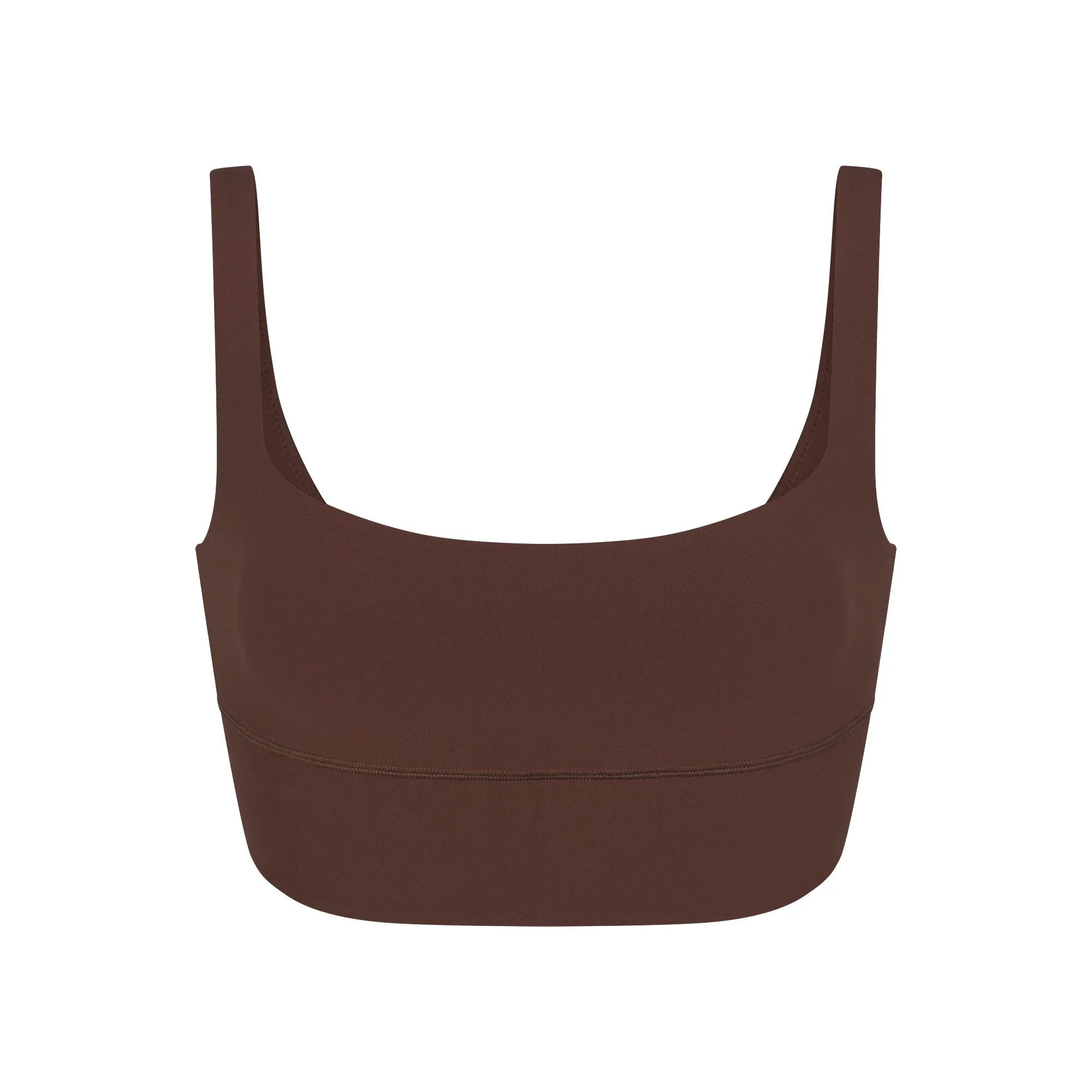 SKIMS FITS EVERYBODY SQUARE NECK LONGLINE BRALETTE | COCOA - SÜTYEN