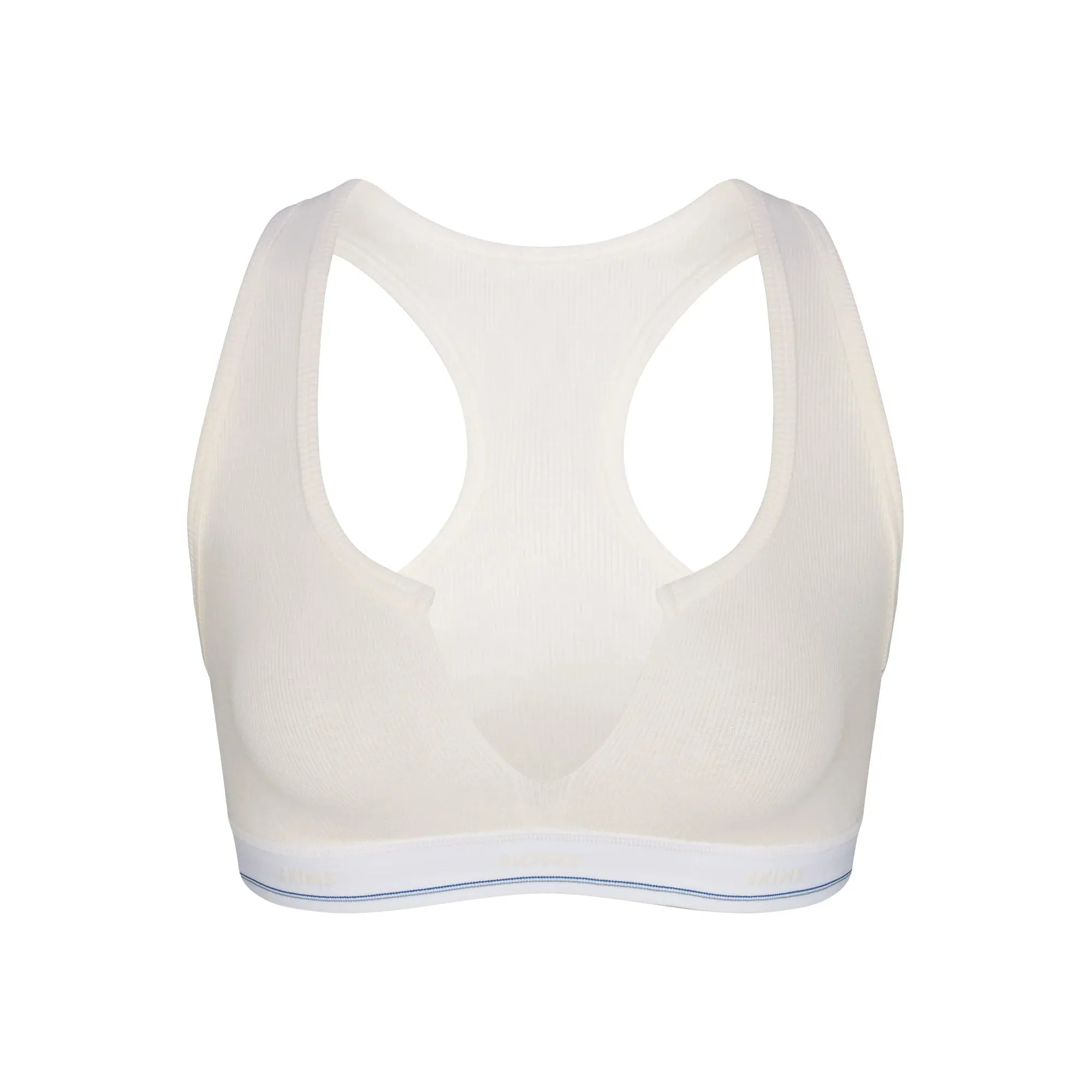 SKIMS COTTON RIB SPLIT NECK BRALETTE | MARBLE STRIPE - SÜTYEN