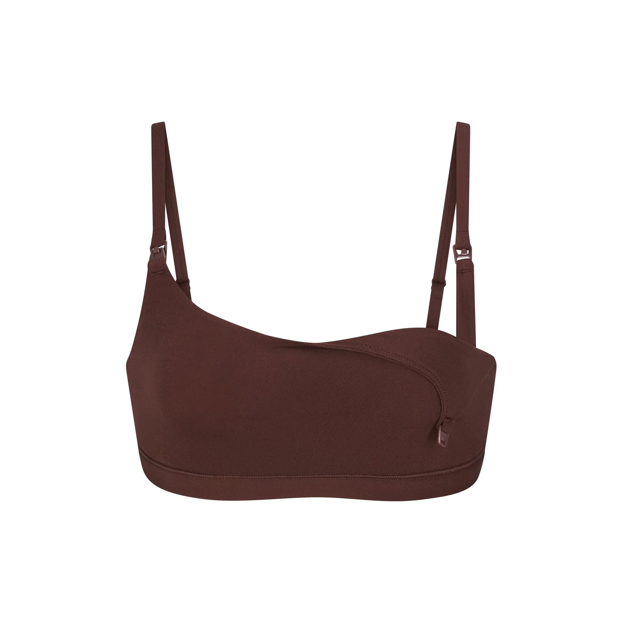 SKIMS FITS EVERYBODY MATERNITY NURSING SCOOP BRALETTE | COCOA - SÜTYEN