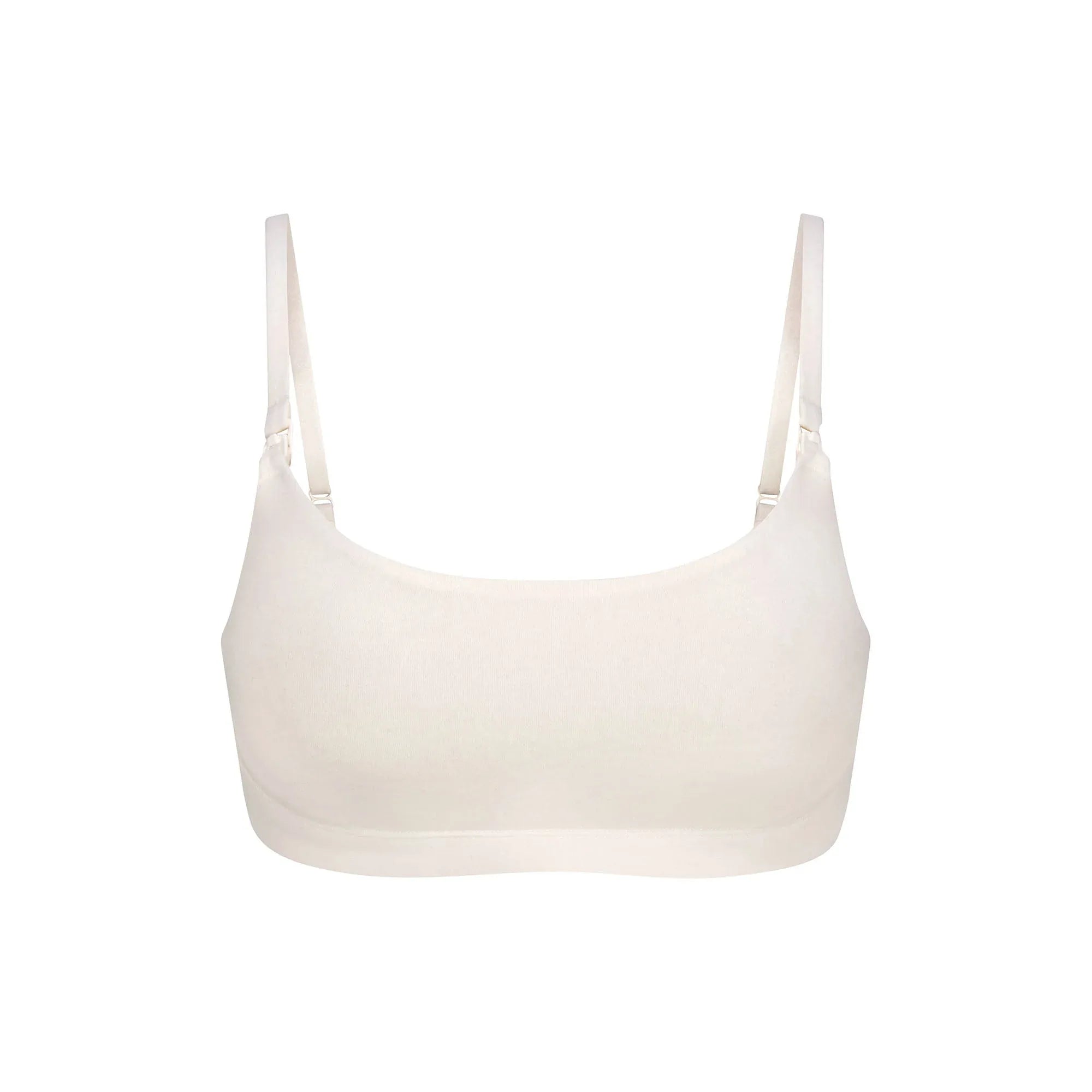 SKIMS COTTON JERSEY MATERNITY NURSING SCOOP BRALETTE | MARBLE - SÜTYEN