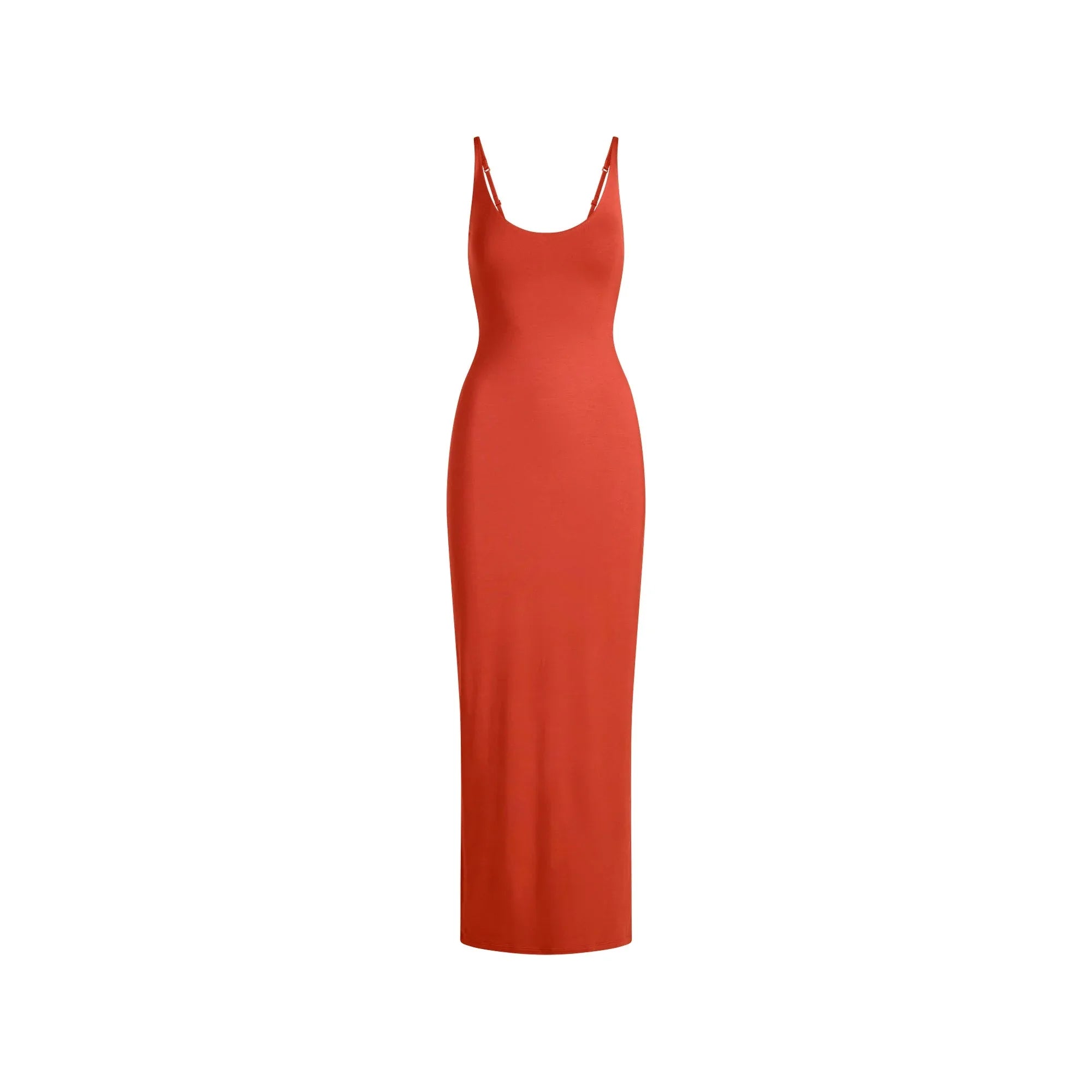 SKIMS SMOOTH LAYERS SCOOP NECK LONG DRESS | TERRA - ELBİSE