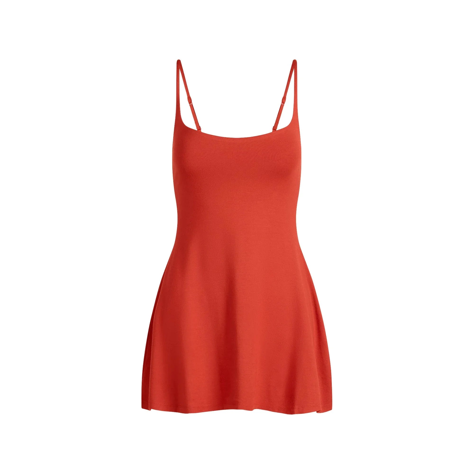 SKIMS SMOOTH LAYERS SCOOP NECK MINI DRESS | TERRA - ELBİSE