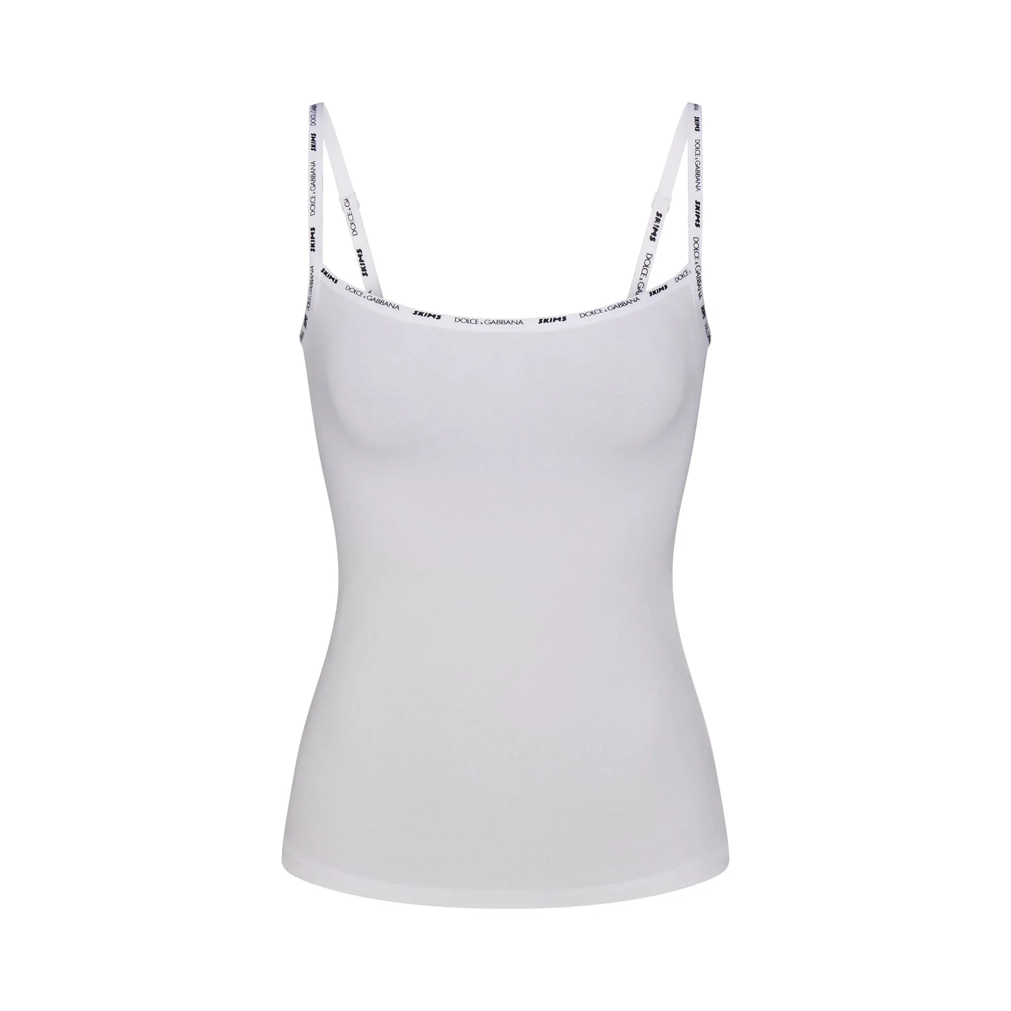 SKIMS COTTON JERSEY SCOOP NECK CAMI | SNOW - KAMİZOL
