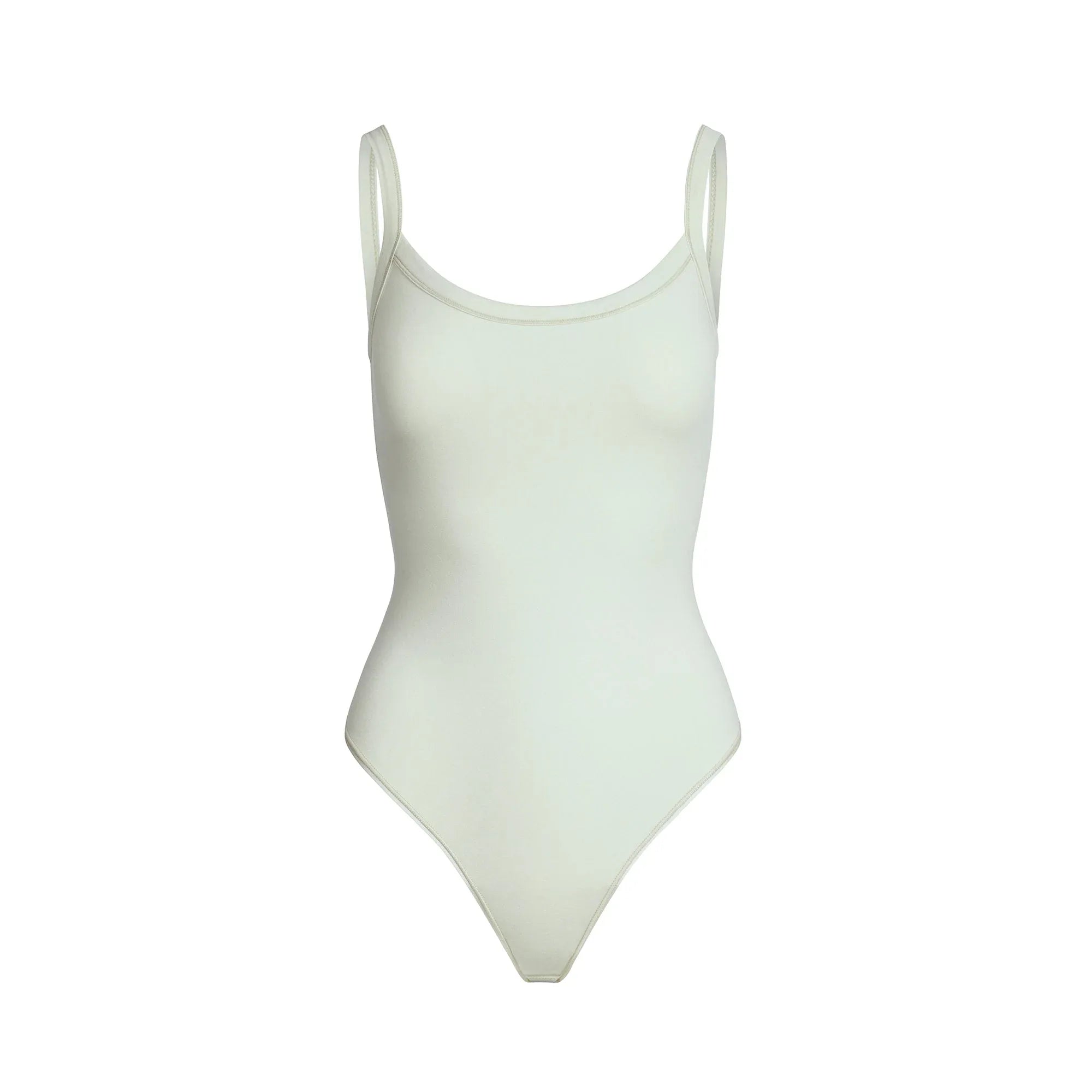 SKIMS COTTON JERSEY SCOOP NECK BODYSUIT | SPEARMINT - BODYSUIT