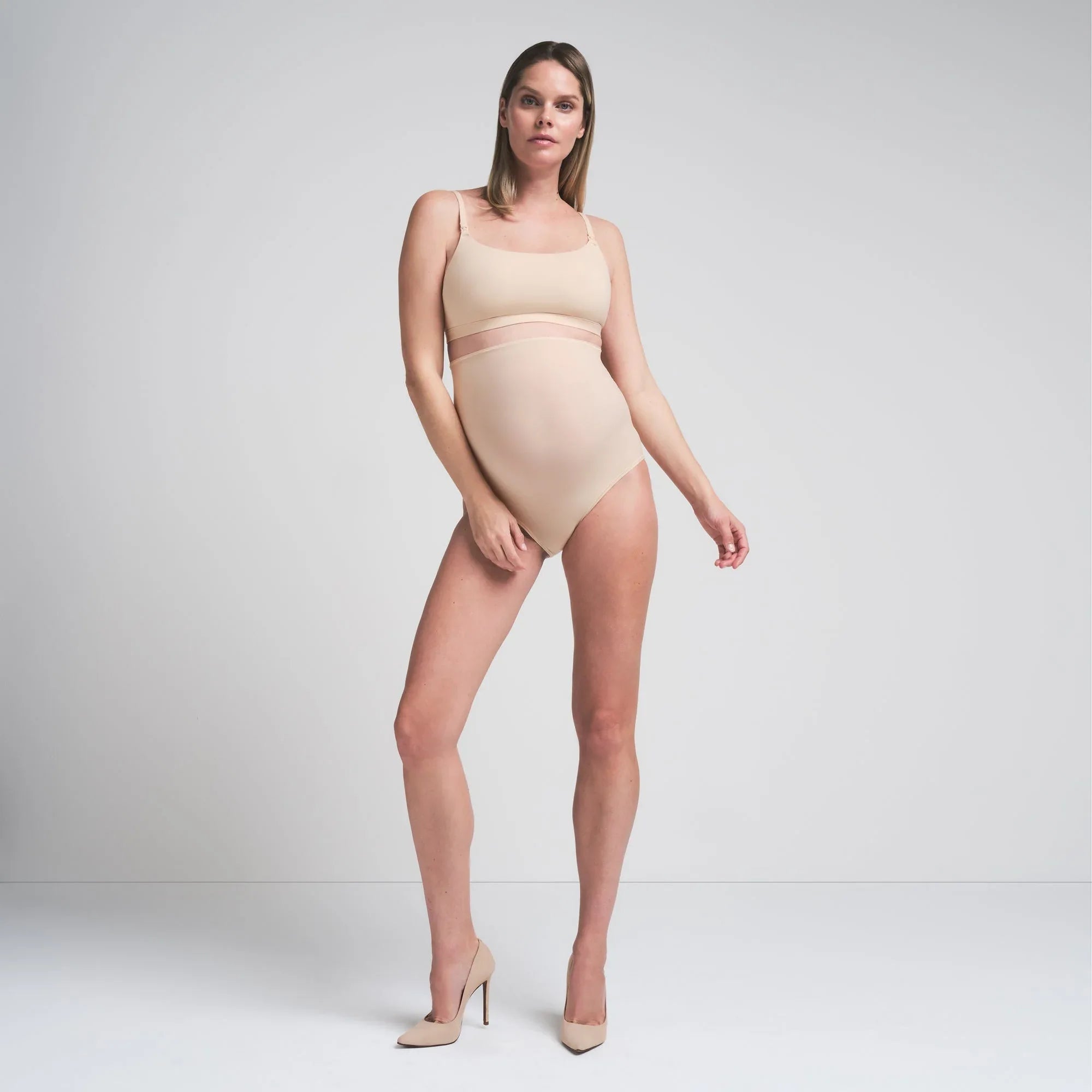 SKIMS FITS EVERYBODY MATERNITY NURSING SCOOP BRALETTE | SAND - SÜTYEN